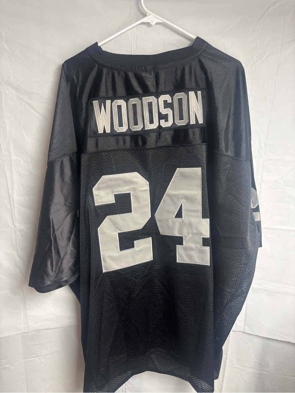 Men's Black 'Woodson 24' Football Jersey - White Numbering